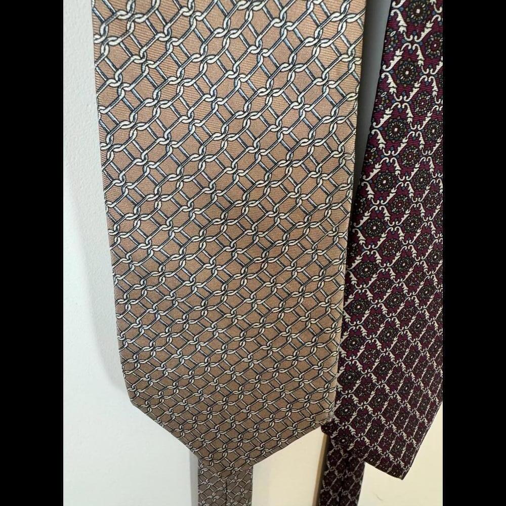 Regent Bert Pulitzer Vintage  Silk Ties Set of 2 Unique Patterns